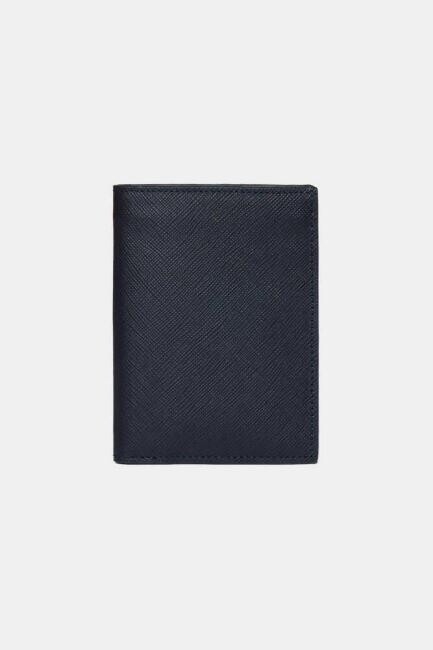 Lacivert Desenli Deri Erkek Cüzdan - 4