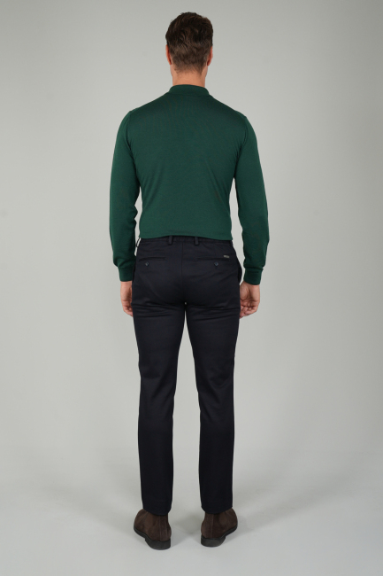 Lacivert Doğal Pamuk Lastikli Jagger Pantolon (1)