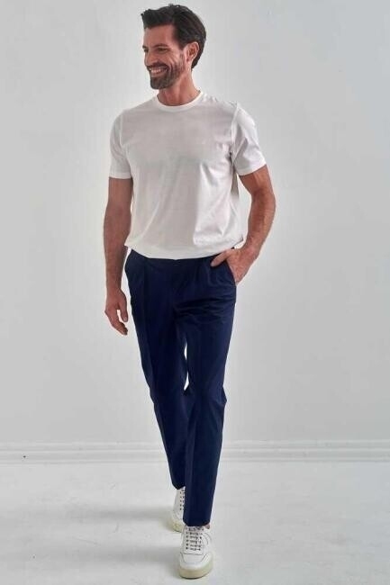 Lacivert Gabardin 4 Cepli Spor Erkek Pantolon 