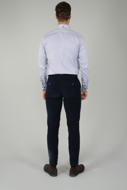 Lacivert Kadife 4 Cepli Spor Erkek Pantolon (1)