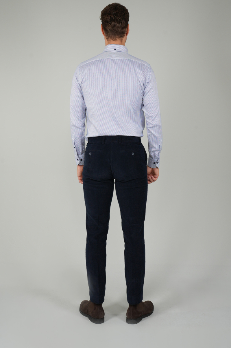 Lacivert Kadife 4 Cepli Spor Erkek Pantolon (1)