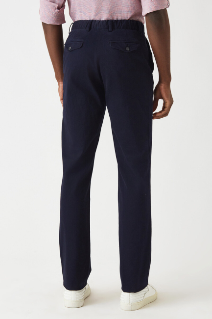 Lacivert Lastikli 4 Cepli Spor Erkek Pantolon - 2