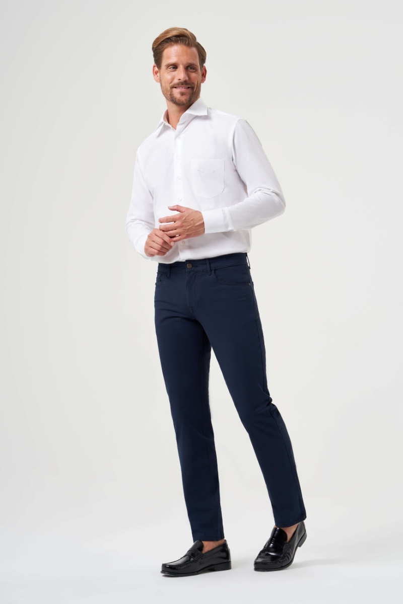 Lacivert Pamuk 5 Cepli Spor Erkek Pantolon - 5