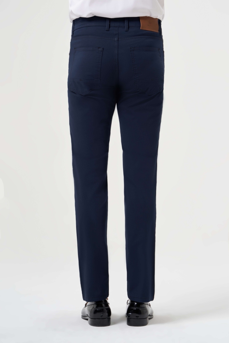 Lacivert Pamuk 5 Cepli Spor Erkek Pantolon - 2