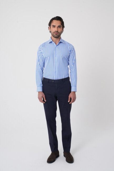 Lacivert Pamuk Cepli Pamuklu Basic Spor Pantolon - 2