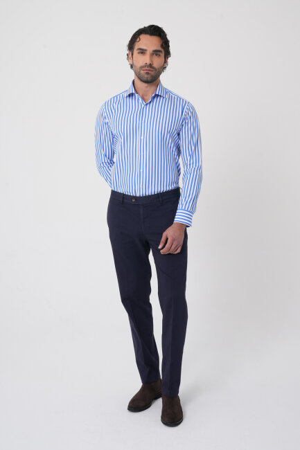 Lacivert Pamuk Cepli Pamuklu Basic Spor Pantolon - 3