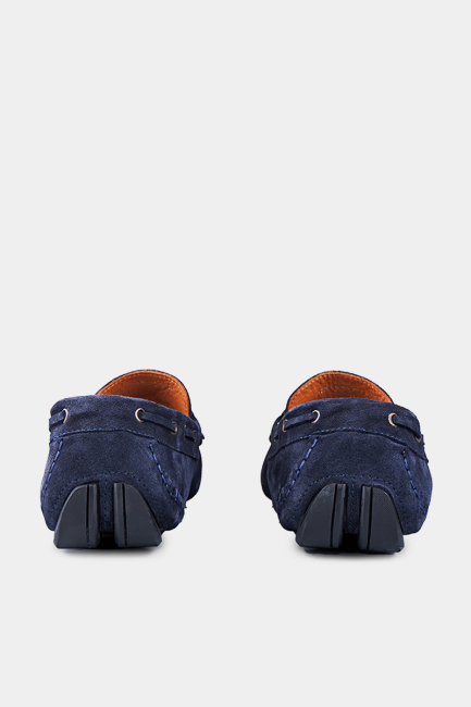 Lacivert Süet Loafer Erkek Ayakkabı - 3