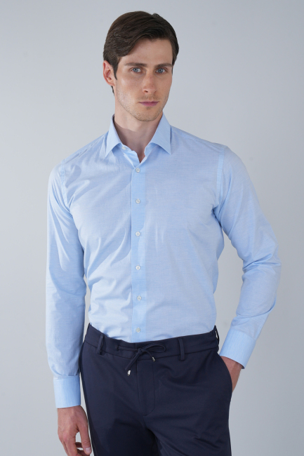 Mavi Monti Uzun Kollu Basic Cepsiz Erkek Gömlek   - 1