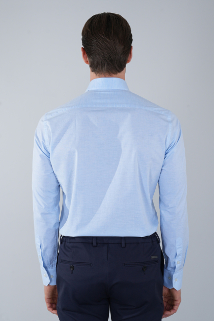 Mavi Monti Uzun Kollu Basic Cepsiz Erkek Gömlek   - 2