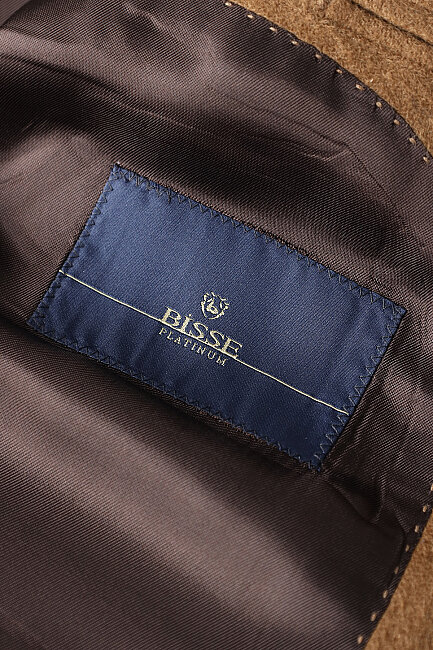 Camel Süet Dokulu Düğmeli Blazer Ceket (3)