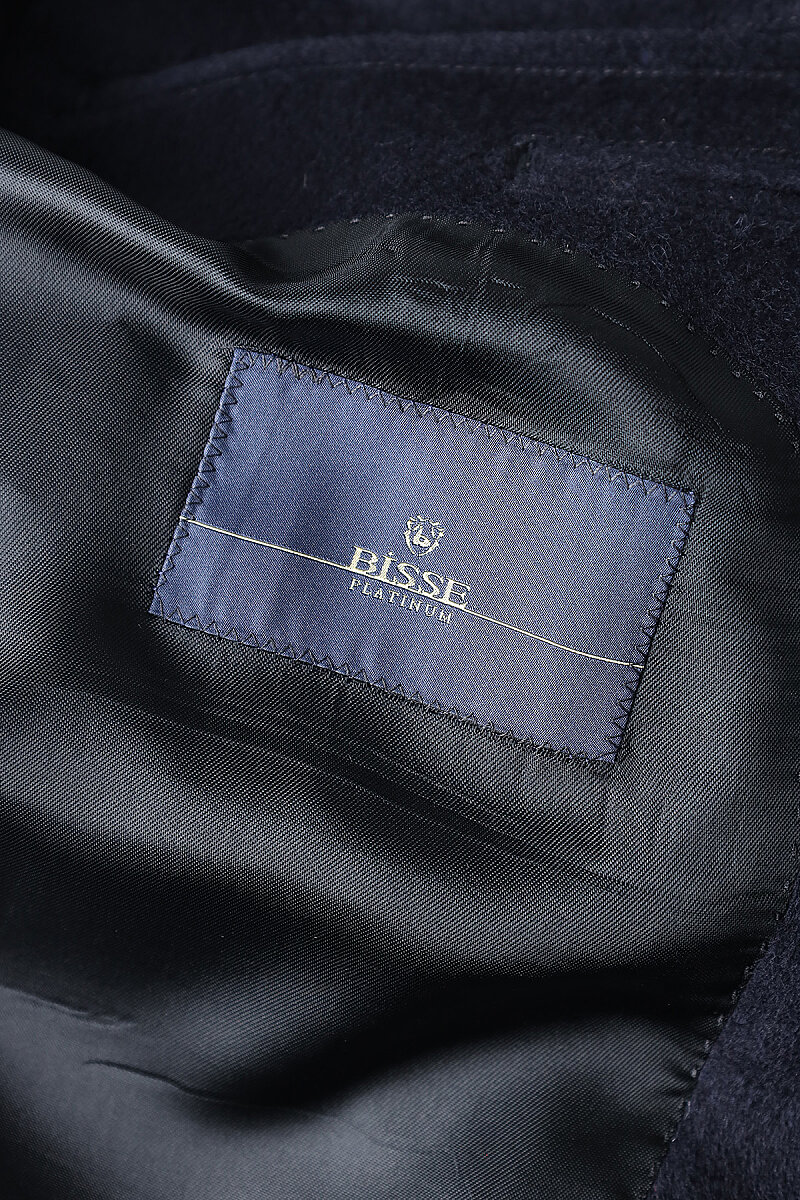 Koyu Lacivert Süet Dokulu Düğmeli Blazer Ceket - 4