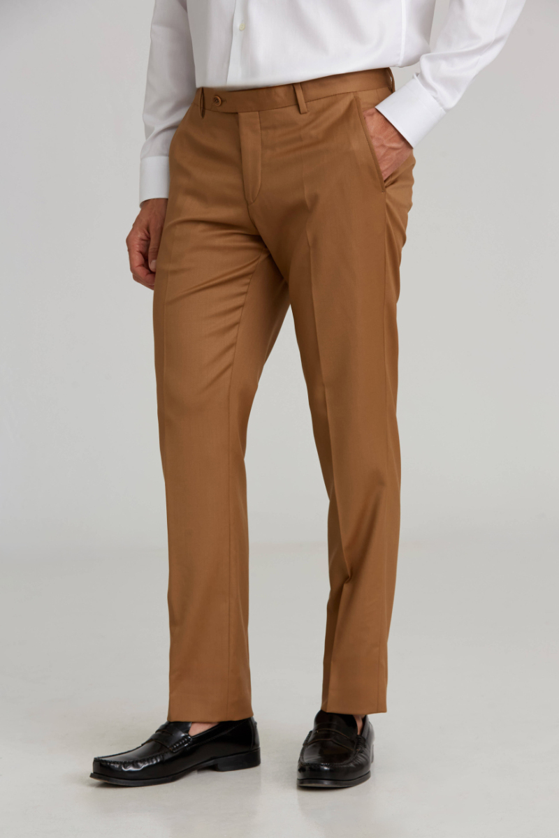 Oranj Yün Dokuma Klasik Erkek Pantolon - 1