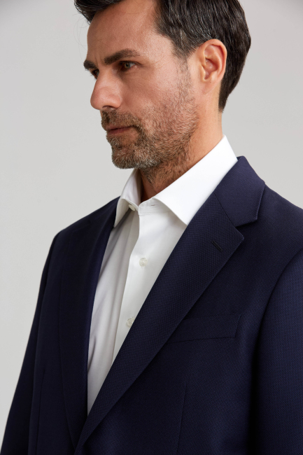 Regular Fit Lacivert Erkek Ceket - 4