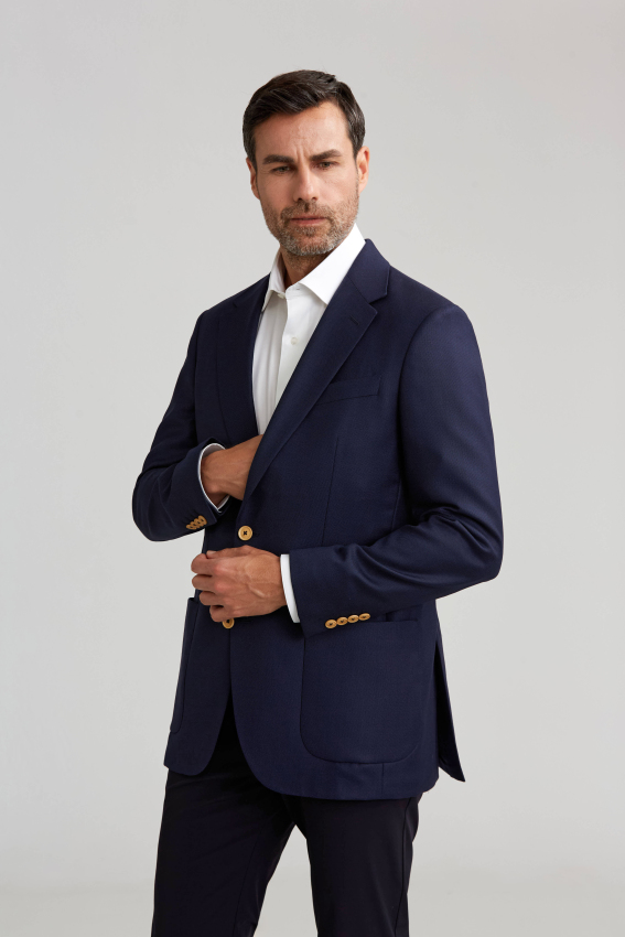 Regular Fit Lacivert Erkek Ceket - 5