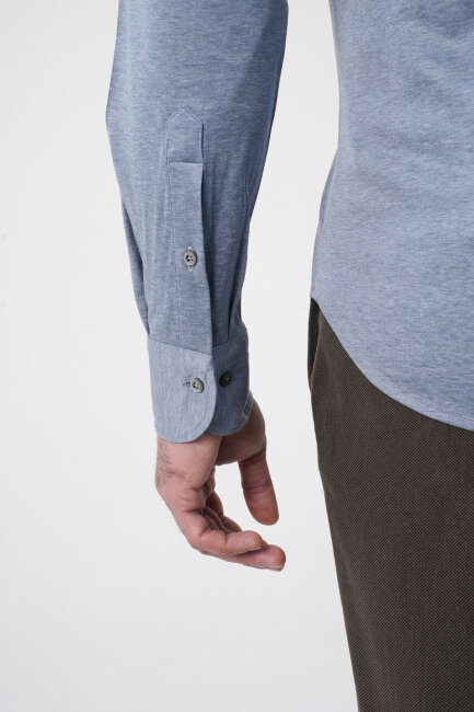 Platinium Pamuk Regular Fit Gri Erkek Gömlek - 8