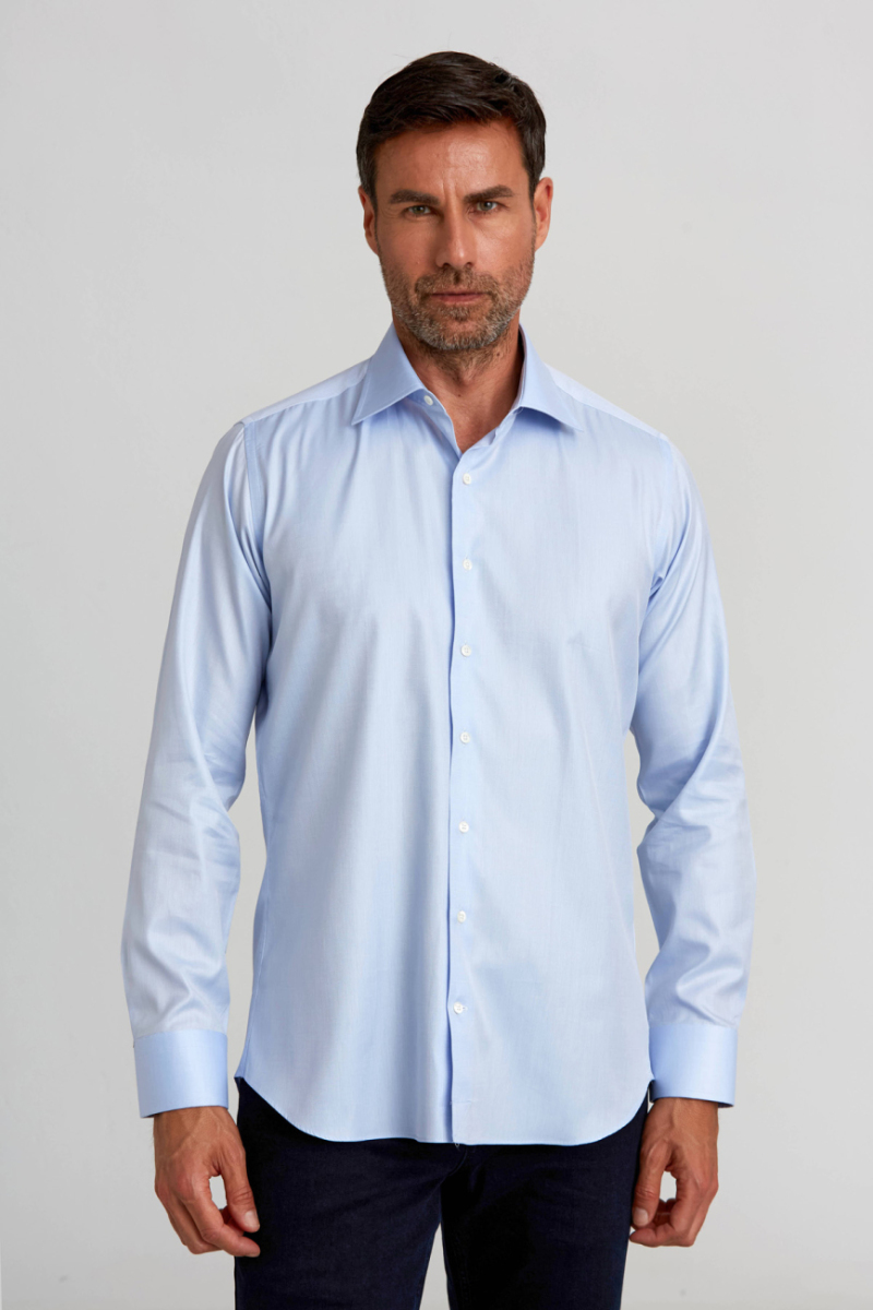 Platinium Regular Fit Açık Mavi Erkek Gömlek - 1