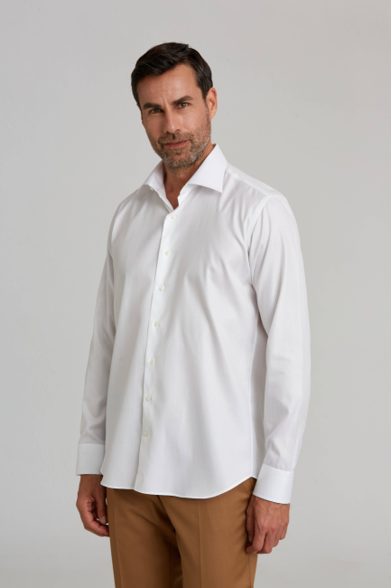 Platinium Regular Fit Beyaz Erkek Gömlek - 5