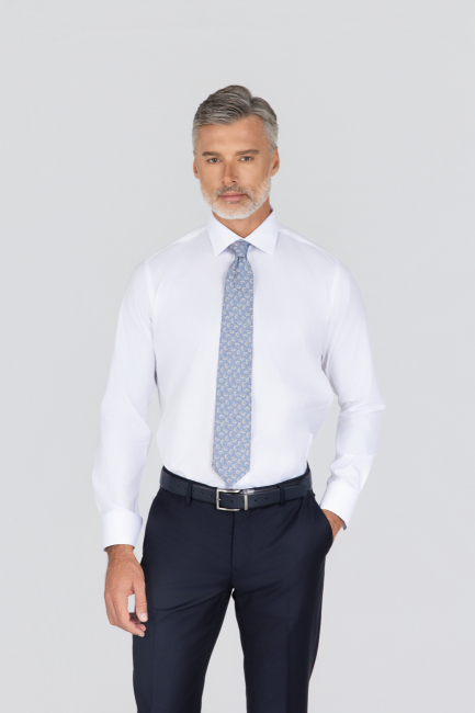 Platinium Regular Fit Beyaz Erkek Gömlek 