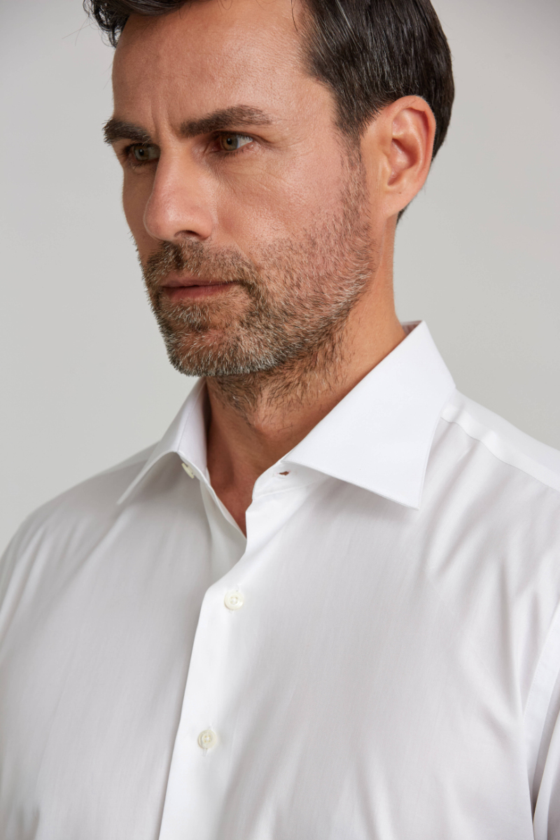 Platinium Regular Fit Beyaz Erkek Gömlek - 5