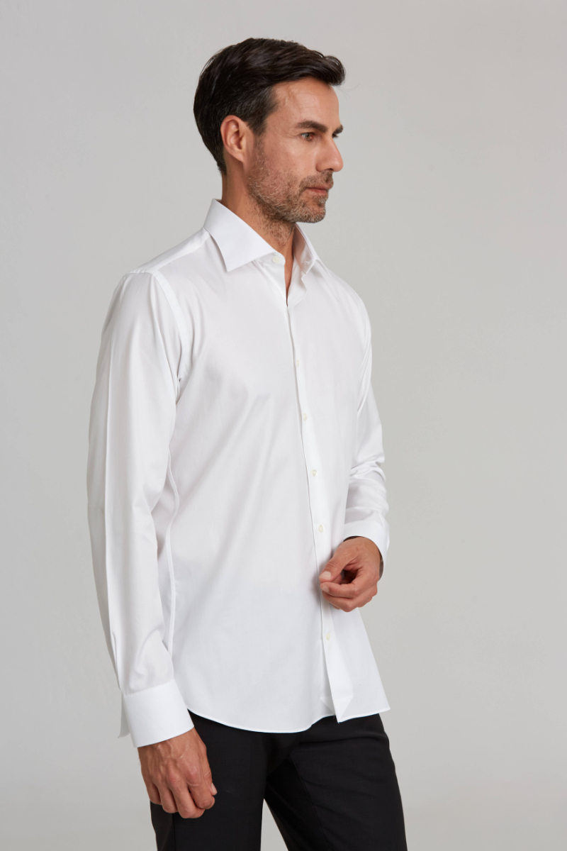 Platinium Regular Fit Beyaz Erkek Gömlek - 4