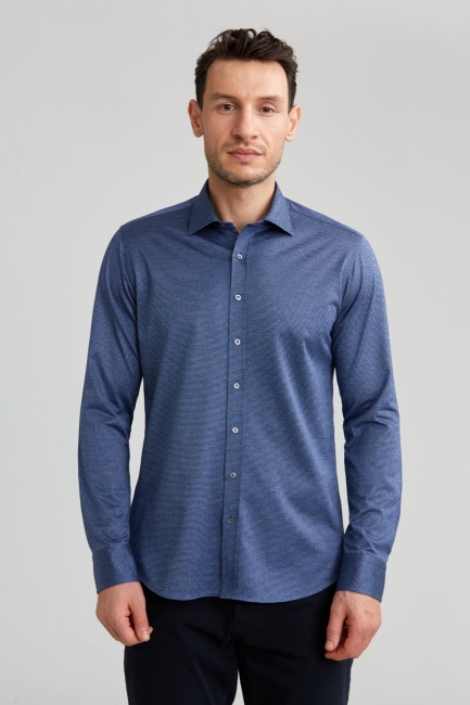 Platinium Regular Fit Lacivert Erkek Gömlek