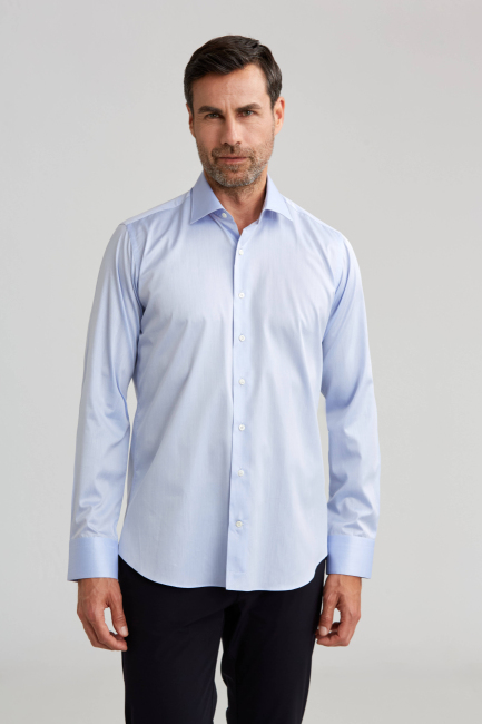 Platinium Regular Fit Mavi Erkek Gömlek - 1