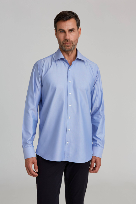 Platinium Regular Fit Mavi Erkek Gömlek 