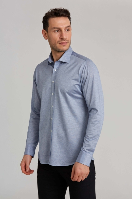 Platinium Regular Fit Mavi Erkek Gömlek - 3