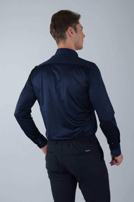 Platinium Regular Fit Koyu Lacivert Gömlek - 2