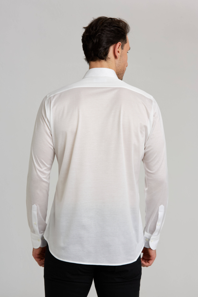 Platinium Regular Fit Lacivert Beyaz Gömlek - 2