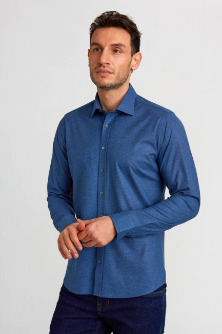 Platinium Regular Fit Lacivert Erkek Gömlek - 3