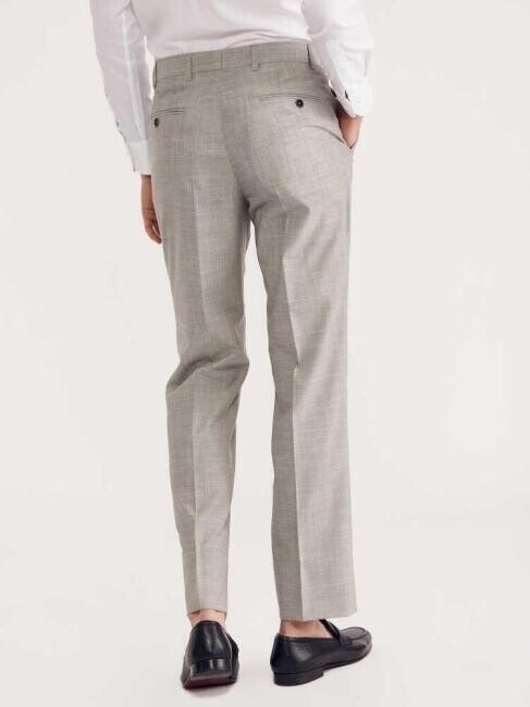 Platinium Taş Erkek Klasik Yün Pantolon - 2