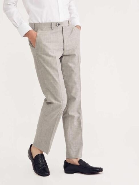 Platinium Taş Erkek Klasik Yün Pantolon - 5