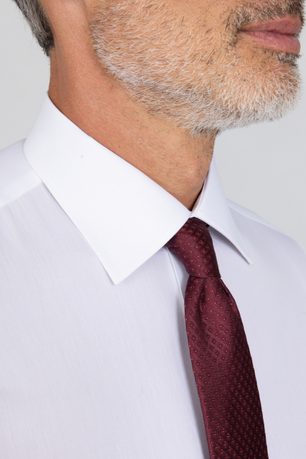 Platinum İtalyan Kumaş Regular Fit Beyaz Erkek Gömlek - 4