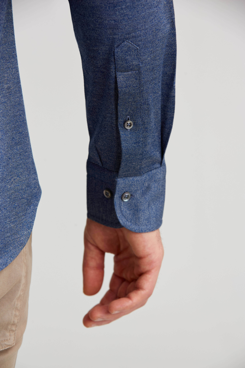 Platinum İtalyan Kumaş Regular Fit Lacivert Erkek Gömlek - 3