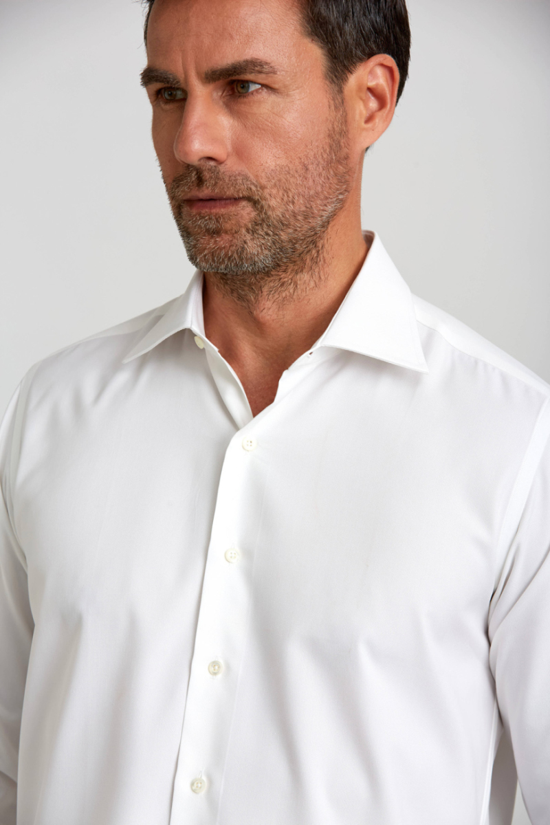 Platinum Regular Fit Beyaz Erkek Gömlek - 4