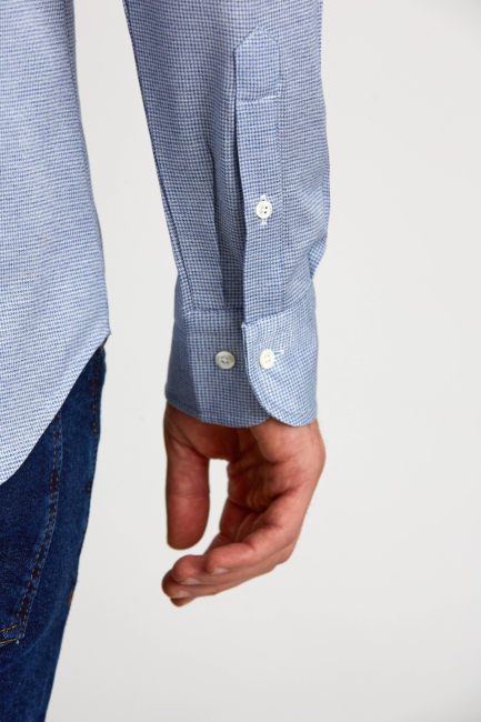 Platinum Regular Fit Mavi Erkek Gömlek (3)