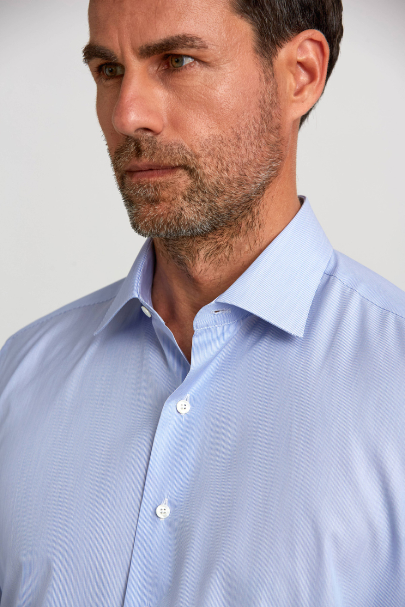 Platinum Regular Fit Mavi Erkek Gömlek - 4