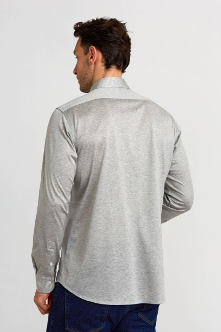 Platinum Regular Fit Gri Gömlek (1)