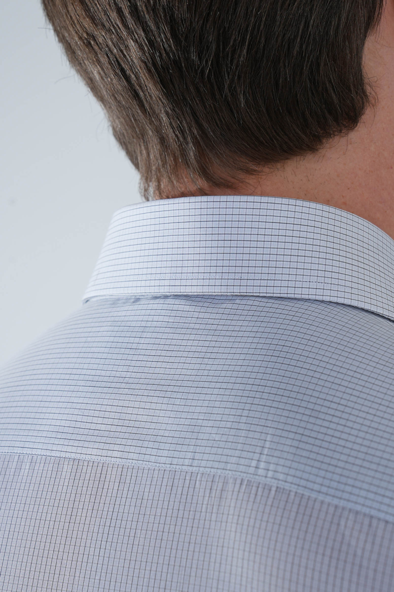 Platinum Regular Fit Kareli Beyaz Erkek Gömlek - 3