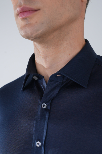 Platinum Regular Fit Koyu Lacivert Gömlek (2)