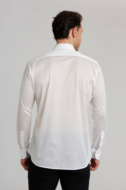 Platinum Regular Fit Lacivert Beyaz Gömlek (1)