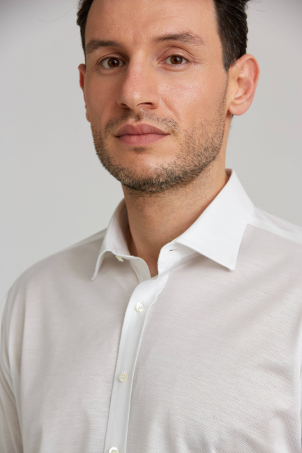 Platinum Regular Fit Lacivert Beyaz Gömlek (4)