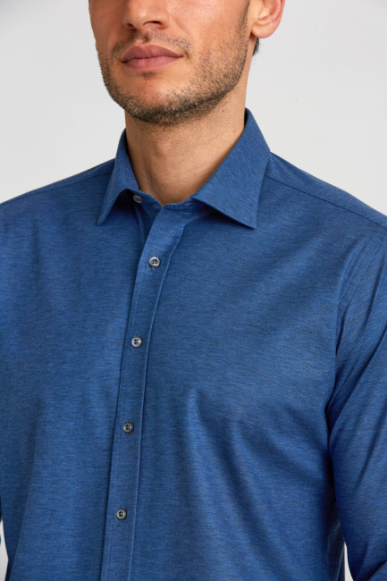 Platinum Regular Fit Lacivert Erkek Gömlek (4)