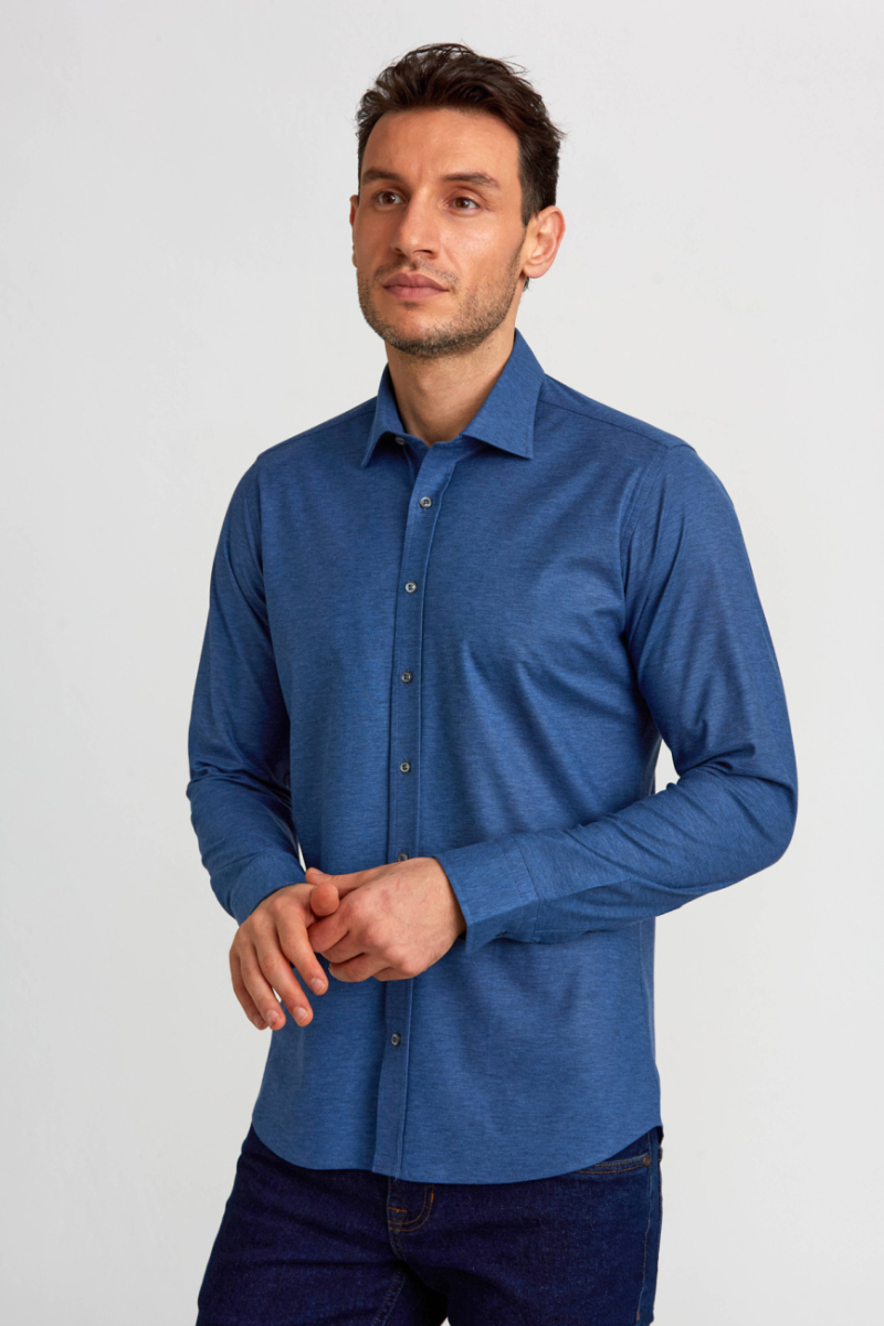 Platinum Regular Fit Lacivert Erkek Gömlek - 3