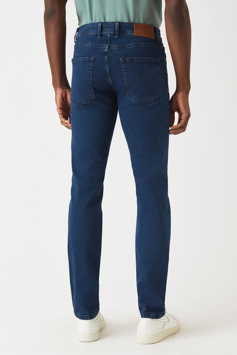 5 Cepli Lacivert Jean Erkek Pantolon - 2