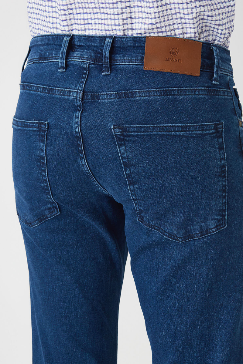 5 Cepli Mavi Jean Erkek Pantolon - 3