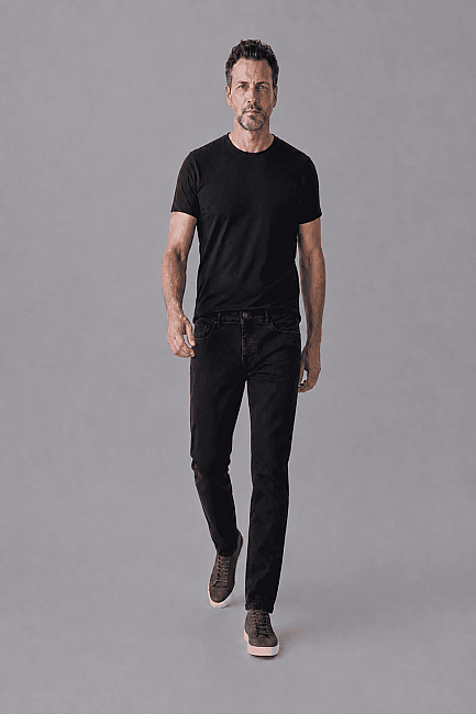 Antrasit Denim Fermuarlı Yikamali Jean Pantolon (2)