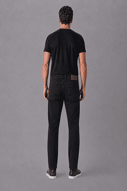 Antrasit Denim Fermuarlı Yikamali Jean Pantolon (4)