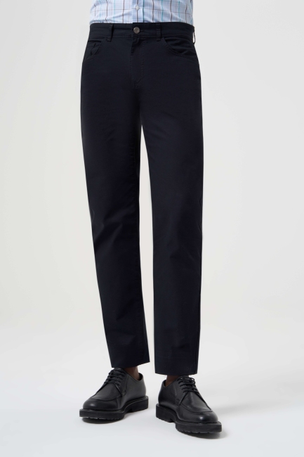 Siyah Pamuk 5 Cepli Spor Erkek Pantolon 